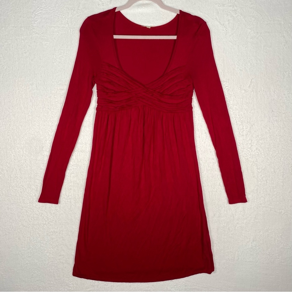 Gianni Bini Women's‎ Red  Long Sleeve Dress Size XS Spring